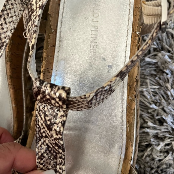 Donald J Pliner Cleo Snake Print Sandals - Picture 9 of 12